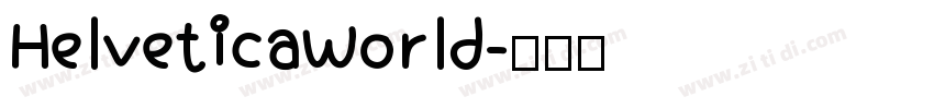 HelveticaWorld字体转换