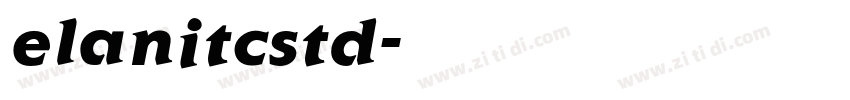 elanitcstd字体转换