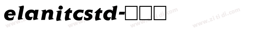 elanitcstd字体转换