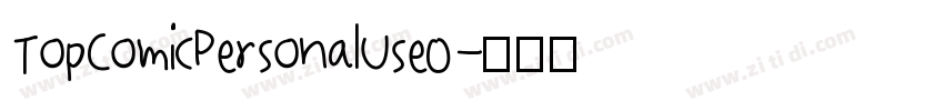 TopComicPersonalUseO字体转换