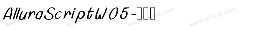 AlluraScriptW05字体转换