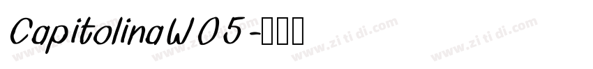 CapitolinaW05字体转换