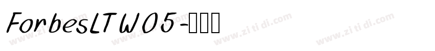 ForbesLTW05字体转换