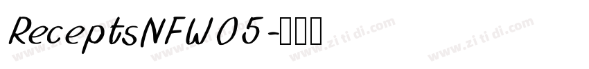 ReceptsNFW05字体转换