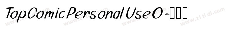 TopComicPersonalUseO字体转换