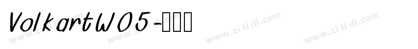 VolkartW05字体转换