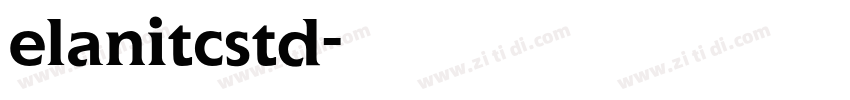 elanitcstd字体转换