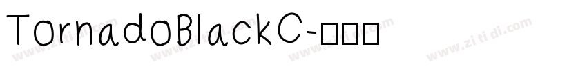 TornadoBlackC字体转换