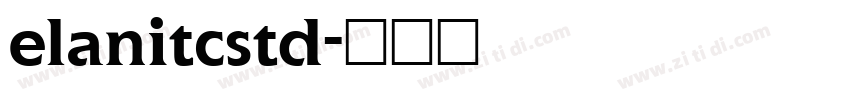 elanitcstd字体转换