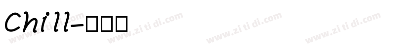Chill字体转换