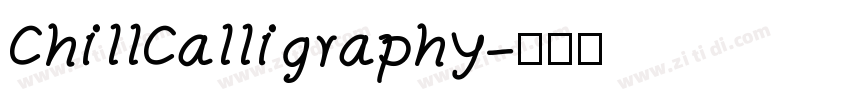 ChillCalligraphy字体转换