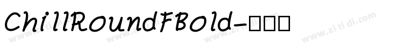 ChillRoundFBold字体转换