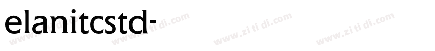 elanitcstd字体转换