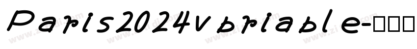 Paris2024vbriable字体转换
