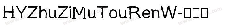 HYZhuZiMuTouRenW字体转换