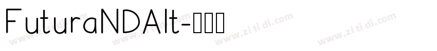 FuturaNDAlt字体转换