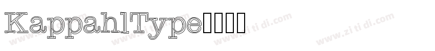 KappahlType字体转换