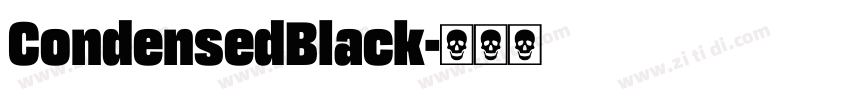 CondensedBlack字体转换