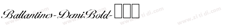 Ballantines-DemiBold字体转换
