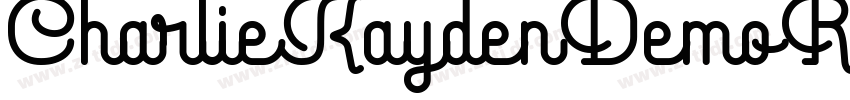 CharlieKaydenDemoReg字体转换