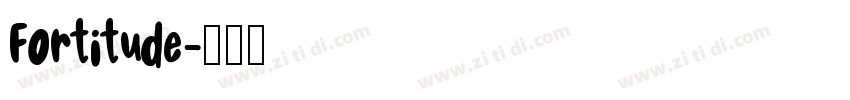 Fortitude字体转换
