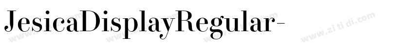 JesicaDisplayRegular字体转换