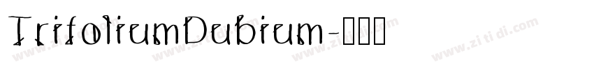 TrifoliumDubium字体转换