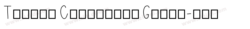 TripleCondensedGothi字体转换