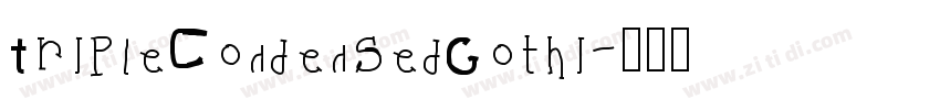 TripleCondensedGothi字体转换