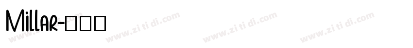 Millar字体转换