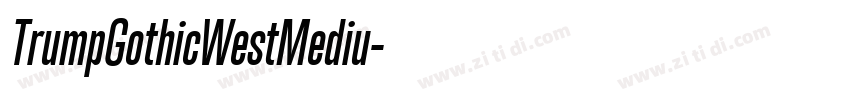 TrumpGothicWestMediu字体转换 TrumpGothicWestMediu字体转换