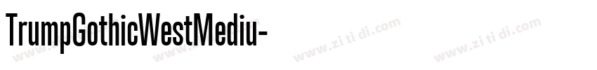 TrumpGothicWestMediu字体转换 TrumpGothicWestMediu字体转换