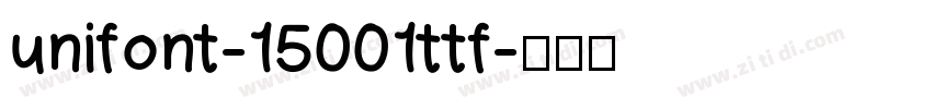 unifont-15001ttf字体转换