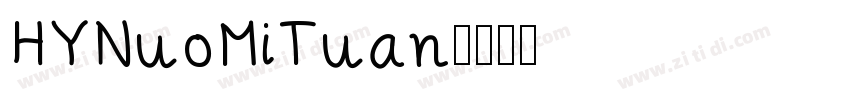 HYNuoMiTuan字体转换