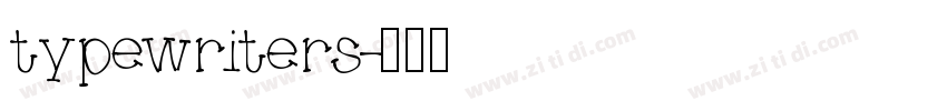typewriters字体转换