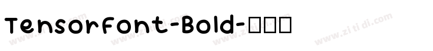 TensorFont-Bold字体转换