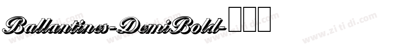 Ballantines-DemiBold字体转换