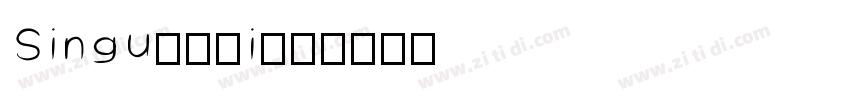 Singularity字体转换