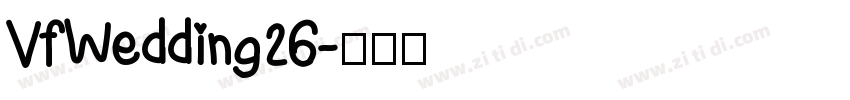 VfWedding26字体转换