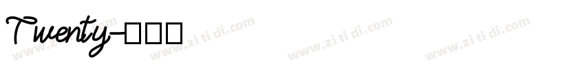 Twenty字体转换