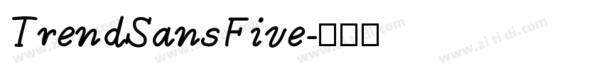 TrendSansFive字体转换