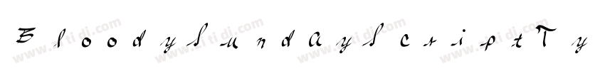 BloodySundayScriptTy字体转换