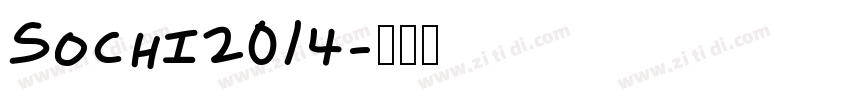 Sochi2014字体转换