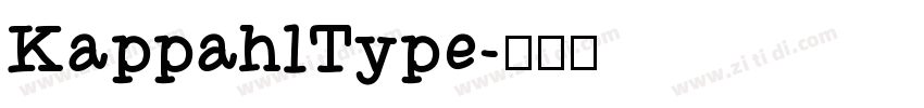 KappahlType字体转换