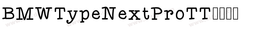 BMWTypeNextProTT字体转换