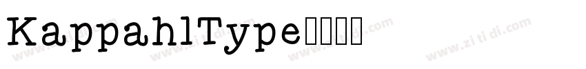 KappahlType字体转换