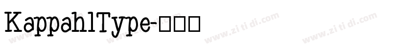 KappahlType字体转换