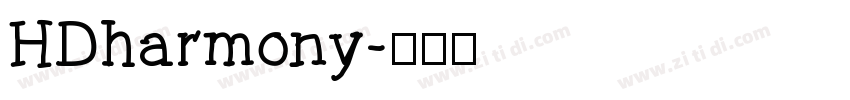 HDharmony字体转换