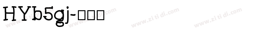 HYb5gj字体转换
