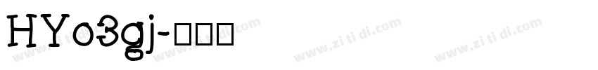 HYo3gj字体转换